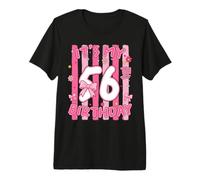 It's My 56th Birthday Girl Coquette Bow 56 Year Old Premium T-Shirt