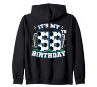 It's My 56th Birthday Soccer Or Football 56 Year Old Zip Hoodie
