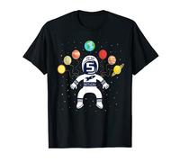 It's My 5th Birthday Astronaut 5 Years Old Space Theme T-Shirt