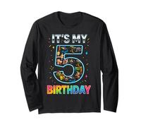 It's My 5th Birthday Boys Italian Brainrot Meme Long Sleeve T-Shirt