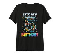 It's My 5th Birthday Boys Italian Brainrot Meme Premium T-Shirt
