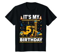 It's My 5th Birthday Construction Excavator Dump Truck T-Shirt