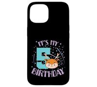 It's my 5th Birthday Deer Child Girl Case for iPhone 15