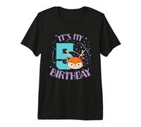 It's My 5th Birthday Deer Child Girl Premium T-Shirt