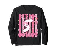 It's My 5th Birthday Girl Coquette Bow 5 Year Old Fifth Long Sleeve T-Shirt