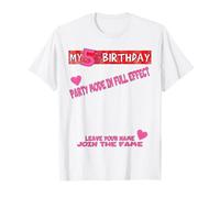 It's My 5th Birthday girl Sign My Shirt Bday T-Shirt