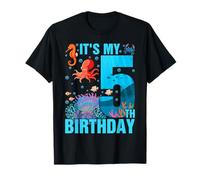 It's My 5th Birthday Sea Animals Ocean 5 Year Old T-Shirt