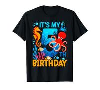 It's My 5th Birthday Sea Animals Ocean 5 Year Old T-Shirt
