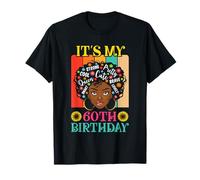 It's My 60th Birthday Vintage African Woman 60 Years Old T-Shirt
