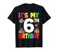It's My 6th Birthday 6 Six Happy Birthday Boy or Girls T-Shirt