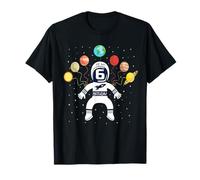 It's My 6th Birthday Astronaut 6 Years Old Space Theme T-Shirt
