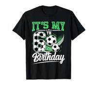 It's My 6th Birthday Boy Soccer Ball 6 Year Old Number Six T-Shirt