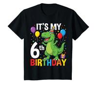 It's My 6th Birthday Dinosaur T-Rex 6 Year Old T-Shirt