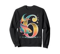 It's My 6th Birthday Party Ocean 6 Years Old Sea Fish B-Day Sweatshirt