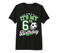 Its My 6th Birthday Soccer Boys 6 Years Old Birthday Premium T-Shirt