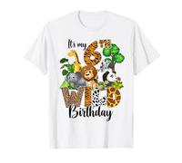 It's My 6th Birthday Zoo Theme Birthday Safari Jungle Animal T-Shirt