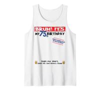 It's My 75th Birthday Men boy Sign My Shirt Bday Tank Top