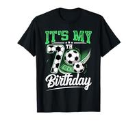 It's My 7th Birthday Boy Soccer Ball 7 Year Old Number Seven T-Shirt