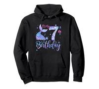 It's My 7th Birthday Mermaid 7 Year Old Bday Girls Kids Pullover Hoodie