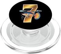 It's My 7th Birthday Party Ocean 7 Years Old Sea Fish B-Day PopSockets PopGrip for MagSafe