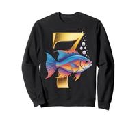 It's My 7th Birthday Party Ocean 7 Years Old Sea Fish B-Day Sweatshirt