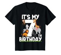 It's My 7th Birthday Zoo Jungle Safari 7 Years Old Animals T-Shirt