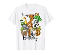 It's My 7th Birthday Zoo Theme Birthday Safari Jungle Animal T-Shirt