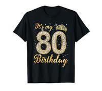It's My 80th Birthday Queen Diamond Crown 80 Year Old Gifts T-Shirt