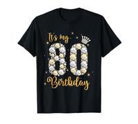 It's My 80th Birthday Queen Women 80 Year Old Diamond Crown T-Shirt