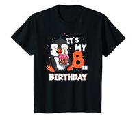Its My 8th Birthday 8 Year Old Penguin Birthday T-Shirt