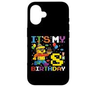 It's My 8th Birthday Building Brick 8 Years Old Boys Kids Case for iPhone 16