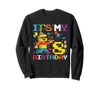 It's My 8th Birthday Building Brick 8 Years Old Boys Kids Sweatshirt