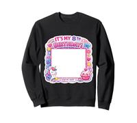 It's My 8th Birthday Party Sign My Shirt 8 Year Old Girl Fun Sweatshirt