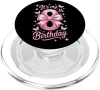 It's My 8th Birthday Princess Pink Theme PopSockets PopGrip for MagSafe