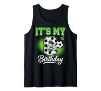 Its My 8th Birthday Soccer Ball Eight Years Old Sport Tank Top