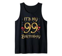It's My 99th Birthday, 99 Years Old, 99th Birthday Queen Tank Top