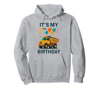 It's My 9th Birthday Dump Truck Funny Birthday Kids Boys Pullover Hoodie