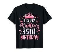 It's My Auntie's 35th Birthday Pink Happy 35 Years Old T-Shirt