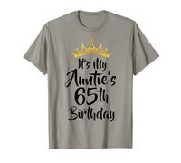 It's My Auntie's 65th Birthday Crown Happy 65 Years Old T-Shirt