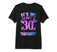 It's My Aunt's 30th Birthday Butterfly Happy 30 Years Old Premium T-Shirt