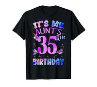 It's My Aunt's 35th Birthday Butterfly Happy 35 Years Old T-Shirt