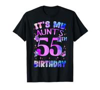 It's My Aunt's 55th Birthday Butterfly Happy 55 Years Old T-Shirt