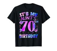 It's My Aunt's 70th Birthday Butterfly Happy 70 Years Old T-Shirt