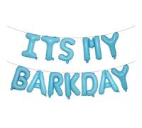 It's My Barkday Balloons Banner Dog Puppy Birthday Party Decoration Puppy Birthday Party Decoration BalloonDog Bone Balloon (ITS MY BARKDAY Light Blue)