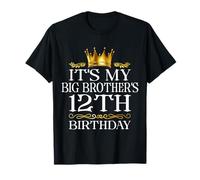 It's My Big Brother's 12th Birthday Happy 12 Years Old T-Shirt
