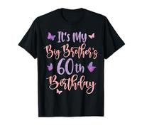 It's My Big Brother's 60th Birthday Butterfly 60 Years Old T-Shirt