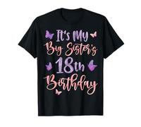 It's My Big Sister's 18th Birthday Butterfly 18 Years Old T-Shirt