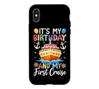 It's My Birthday And My First Cruise Birthday Cake Ship Case for iPhone X/XS