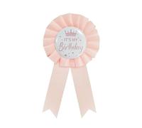 Its My Birthday Badge Tinplate Brooch Pin Birthday Ribbon for Girls and Boy Happy Birthday Party Decoration Celebration Accessory Badge Pin
