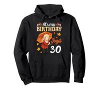 Its My Birthday Born On August 30th Happy Cute Autumn Girl Pullover Hoodie